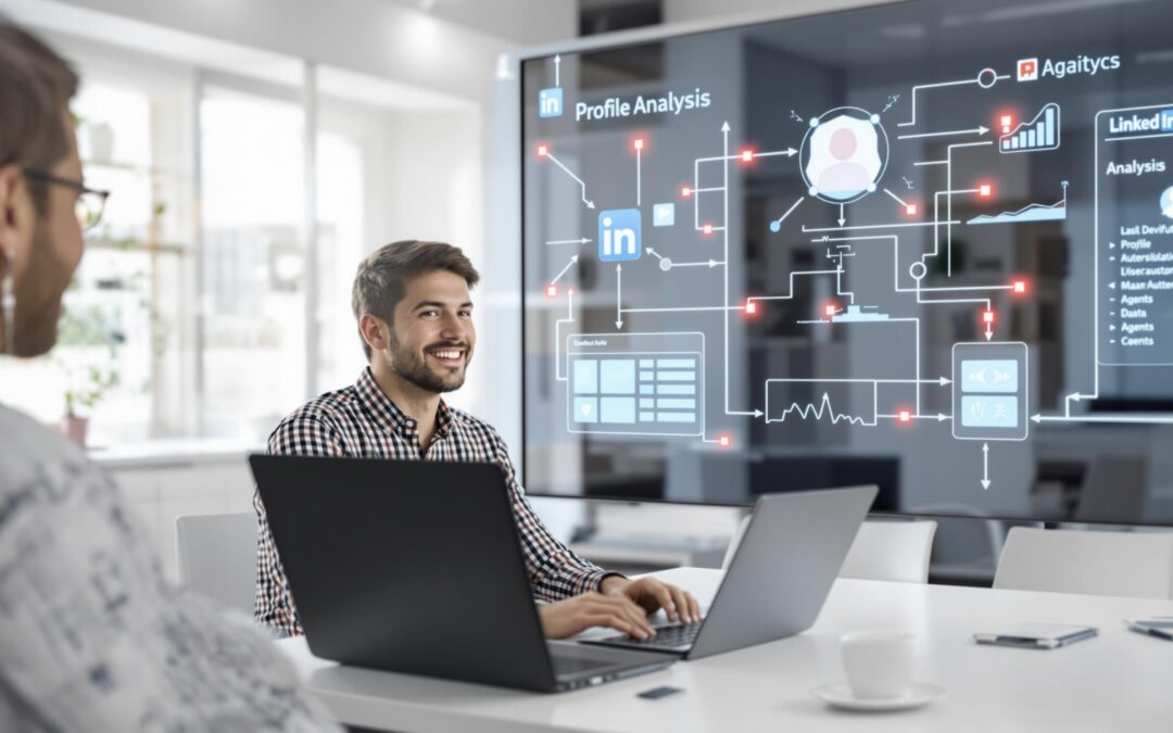 LinkedIn-Analyse vollautomatisch Profile analysieren mit make.com und Agent AI