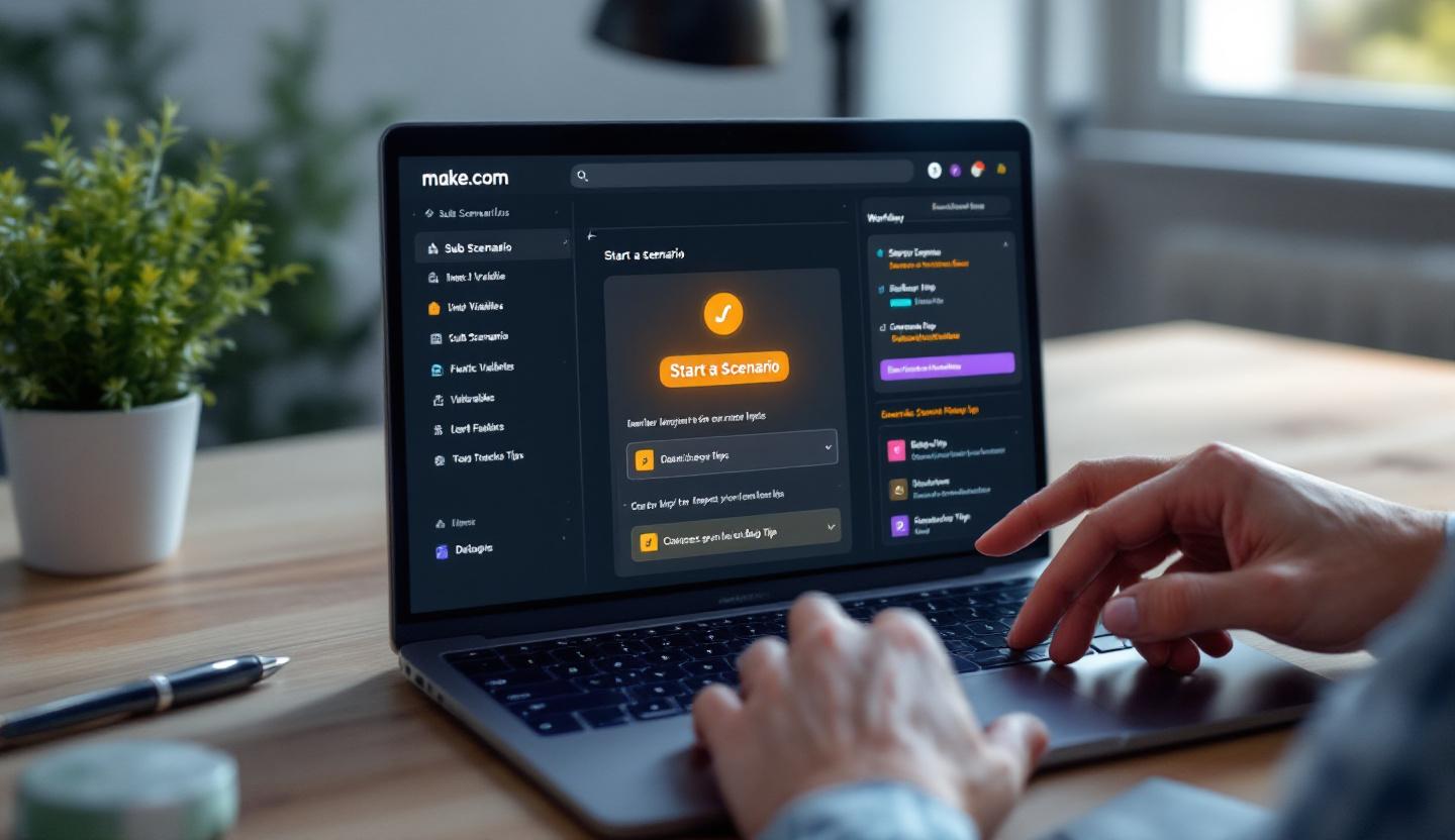 make.com: Sub-Scenario-Inputs sichtbar machen – Debug-Trick mit 'Start a Scenario'