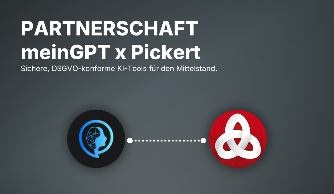 Pickert wird Partner von meinGPT für sichere KI-Einführung im Mittelstand
