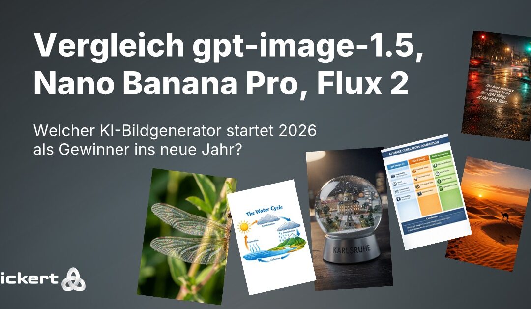 GPT Image 1.5 vs. Nano Banana Pro vs. FLUX 2 Max und Pro. Welcher KI-Bildgenerator gewinnt?